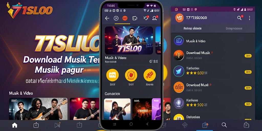 Antarmuka aplikasi 171SLOT untuk Download Musik yang menarik dan mudah digunakan.