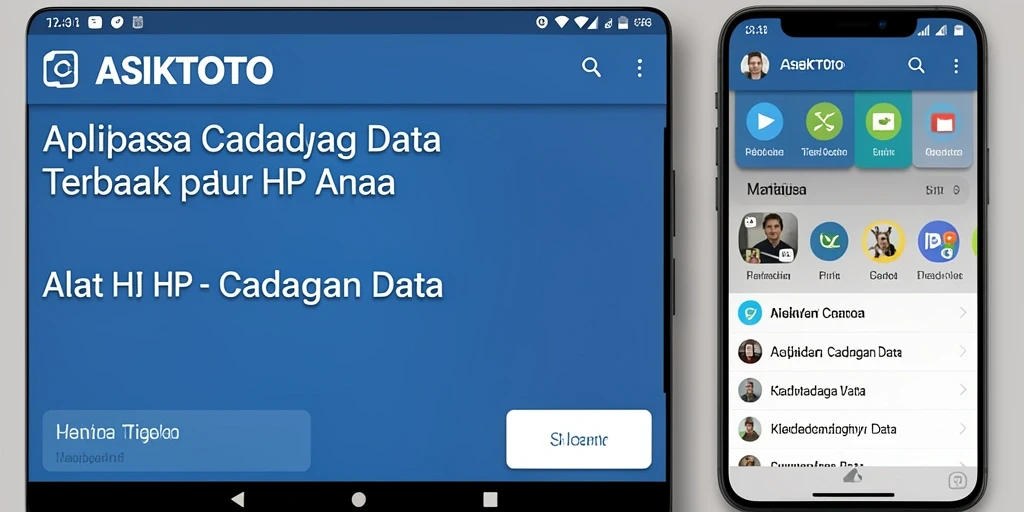 Antarmuka sederhana ASIKTOTO dengan fitur cadangan data yang efisien.