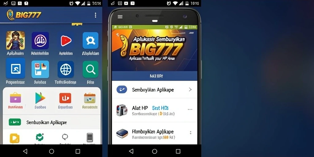 Tampilan antarmuka pengguna BIG777 yang sederhana dan fungsional.