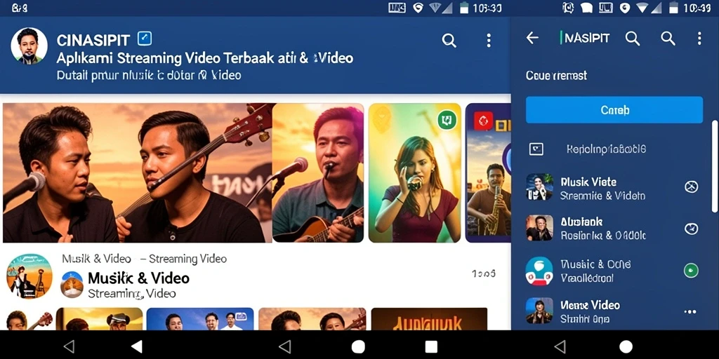 Antarmuka pengguna CINASIPIT yang intuitif untuk streaming video.