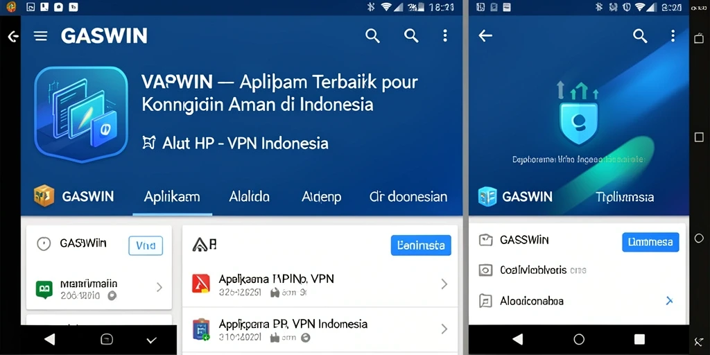 Tampilan antarmuka GASWIN yang intuitif dan mudah dipahami.