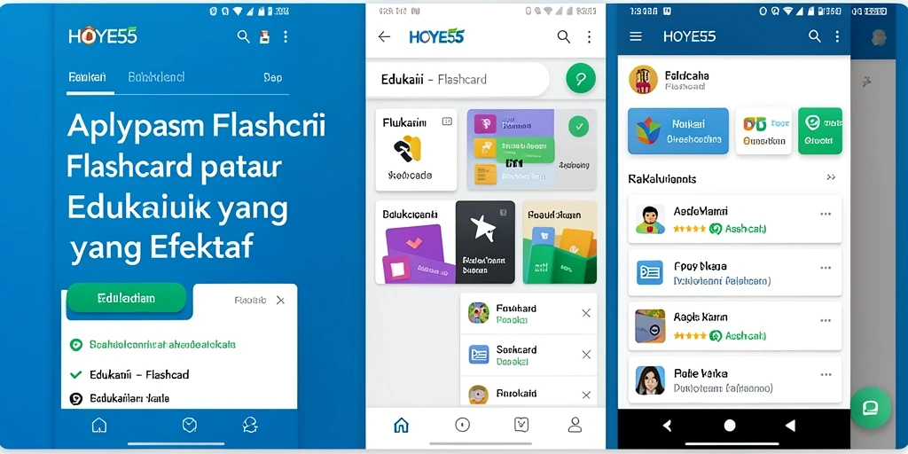 Tampilan antarmuka aplikasi HOYE55 yang intuitif dan menarik.