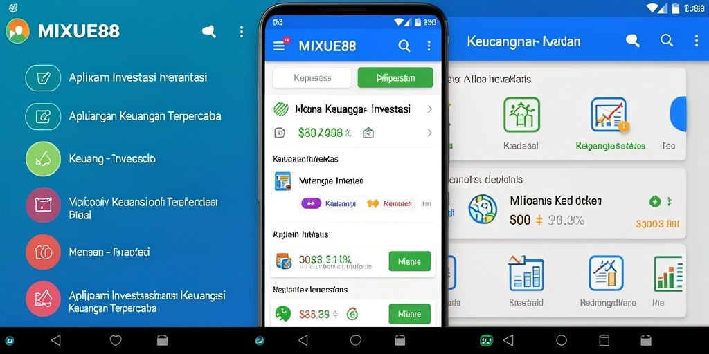 Antarmuka pengguna MIXUE88 yang intuitif dan informatif untuk investasi.