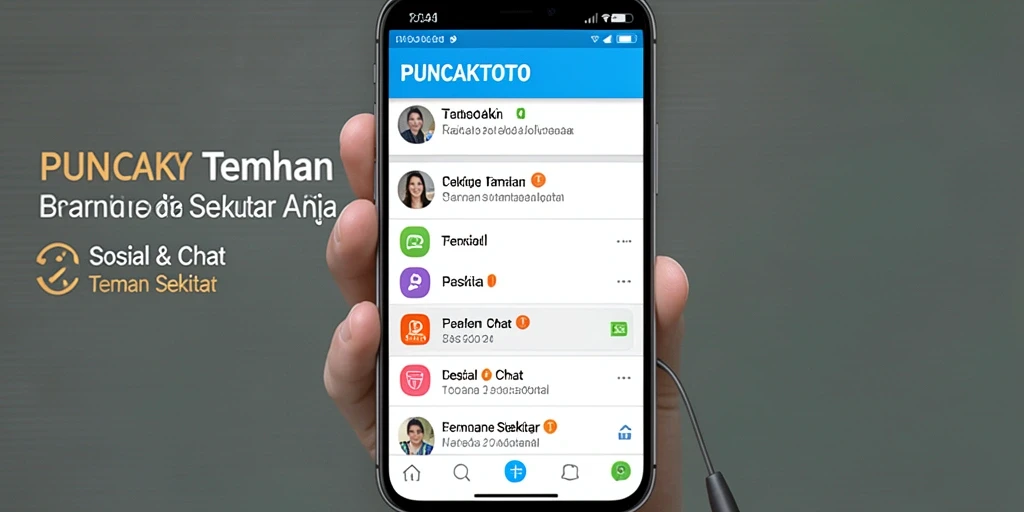 Antarmuka ramah pengguna PUNCAKTOTO untuk menemukan teman baru.