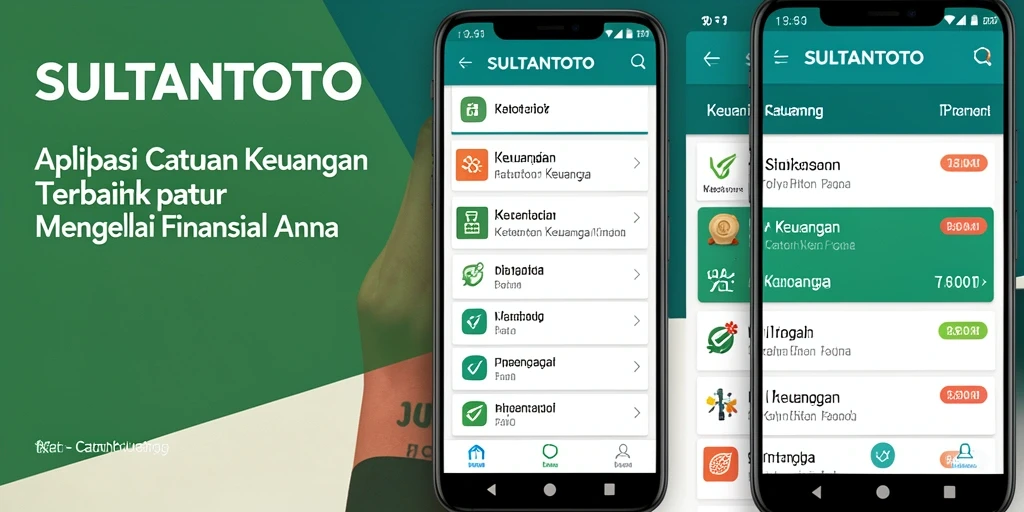 Tampilan antarmuka aplikasi SULTANTOTO yang sederhana dan efisien.