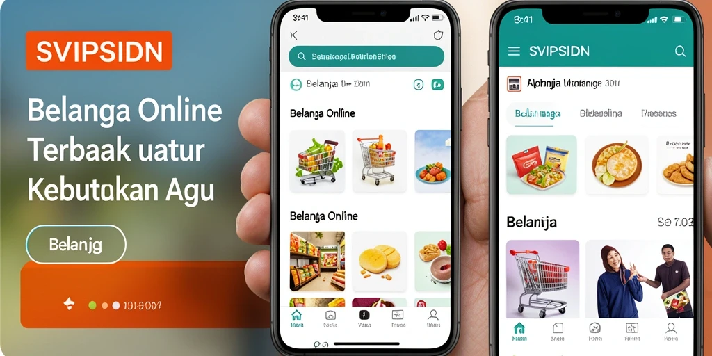 Tampilan antarmuka utama aplikasi Belanja Online SVIPSIDN.